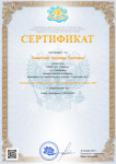 Сертификат об учаУстии в вебинаре 